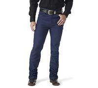 Wrangler Mens Cowboy Cut Slim Fit Traditional Bootcut Jeans, Navy, 36W x 34L