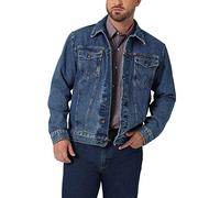 Wrangler Men's Cowboy Cut Western Unlined Denim Jacket, Stonewashed, 2X Tall