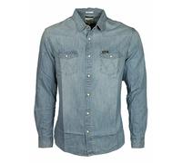 Wrangler Men's Denim Shirts Long Sleeve Western Style Smart Casual Button Up