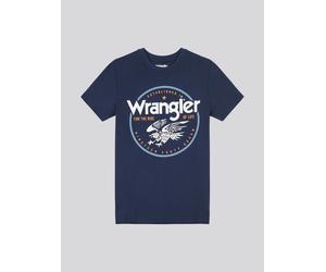 Wrangler Men's Eagle Tee Navy Blue | Size: 14-15 Years Wrangler Navy 14-15 Years