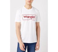 Wrangler Mens Frame Logo Crew Neck T-Shirt White
