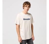 Wrangler Men's Logo tee T-Shirt, White, XL