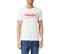 Wrangler Men's Frame Logo TEE T-Shirt, White, XX-Large