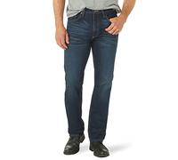 Wrangler Men's Free-to-Stretch Regular Fit Jean, Blackened Indigo, 32W x 34L
