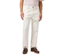 Wrangler Men's Frontier Jeans Relaxed Straight Fit Straight Leg, White, 34 W/34 L