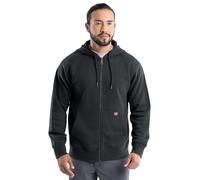 Wrangler mens Full Zip Fleece Hoodie Sweatshirt, Black, L