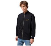 Wrangler Men's Funnel Neck Zip Sweatshirt, Black, M