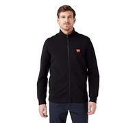 Wrangler Men's Funnel Neck Zip Sweatshirt, Black, S