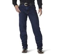 Wrangler Men's George Strait Cowboy Cut Original Fit Jean, Dark Stone, 34W x 32L