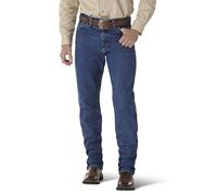 Wrangler Men's George Strait Cowboy Cut Original Fit Jean, Heavyweight Stone Denim, 34W x 30L