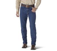 Wrangler Mens George Strait Cowboy Cut Original Fit Jeans, Heavyweight Stone Denim, 38W x 30L