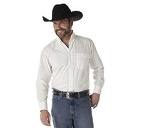 Wrangler Men's George Strait One Pocket Button Long Sleeve Woven Shirt