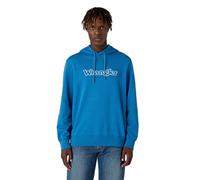 Wrangler Men's graphic hoodie Hooded sweatshirt, blue, XXL