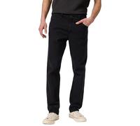 Wrangler Mens Greensboro Straight Fit Jeans Black Rinse 30/34