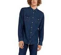 Wrangler Men's Indigood Icons 27mw Denim Shirt, Blue (New 301), M