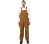 Wrangler mens Insulated Duck Bibs, Duck Brown, XXL