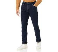 Wrangler Men's Jeans Authentic – Regular Fit, Straight Leg, Stretch – Dark Blue/Black