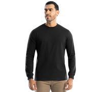 Wrangler Men's Jersey Knit Long Sleeve T-Shirt, Jet Black, Large
