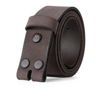 Wrangler Men's Leather Belt without Buckle, 38mm Casual Wait Belt Strap for Jeans, Gift for Men, Brown, 34 (waist 31-32)