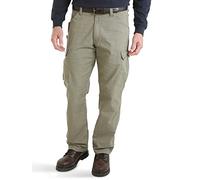 Wrangler Men's Lightweight Ranger Pant Work Utility, Bark, 42W x 32L