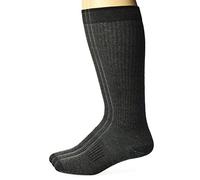 Wrangler Men's Lightweight Ultra-Dri Over The Calf Boot Socks 3 Pair Pack, Black, Large (Pack of 3)