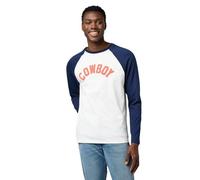 Wrangler Men's LS Baseball Tee T-Shirt, Black (Black Iris), XL