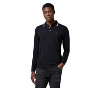 Wrangler Men's Ls Polo Shirt, Black, M