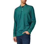 Wrangler Men's Ls Refined Polo Shirt, Verdant Green, XXXX-Large