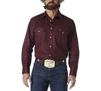 Wrangler Men's Ms70719 Button down shirts, Red Oxide, L