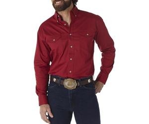 Wrangler Men's Painted Desert Two Pocket Long Sleeve Button Work Shirt SHIRT
