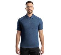 Wrangler Men's Performance Workwear Short Sleeve Polo Shirt, Estate Blue Heather, 3XL