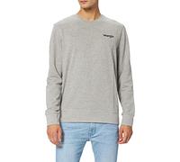 Wrangler Men's POSITIVE VIBES SWEAT Sweatshirt, Mid Grey Mel, XL