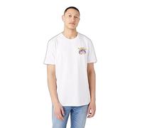 Wrangler Men's Positive Vibes TEE Shirt, White, Small