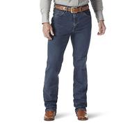 Wrangler Men's Premium Performance Cowboy Cut Comfort Wicking Slim Fit Jean, Vintage Stone, 36W x 32L
