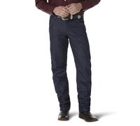 Wrangler Men's Premium Performance Cowboy Cut Regular Fit Jean, Rigid Navy, 37W x 32L