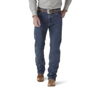 Wrangler Men's Premium Performance Cowboy Cut Regular Fit Jean, Vintage Stone, 33W x 32L