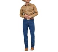Wrangler Men's Premium Performance Cowboy Cut Regular Jean, Mid Stone, 38W x 30L