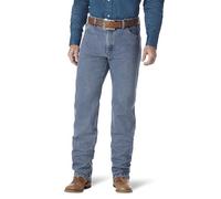 Wrangler Men's Premium Performance Cowboy Cut Regular Jean, Stone Bleach, 38W x 36L