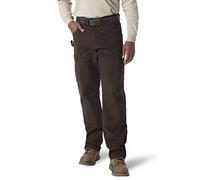Wrangler Men's Ranger work utility pants, Dark Brown, 35W 34L UK