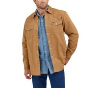 Wrangler Men's Rawhide Flannel Lined Workshirt, Rawhide, XXL