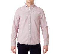 Wrangler - Mens Regular Fit Red Striped Shirt Business Leisure