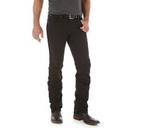 Wrangler Men's Retro Slim Fit Straight Leg Jean, Black, 33W x 36L