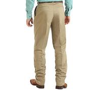 Wrangler Men's Riata Pleated Relaxed Fit Casual Pant, Khaki, 30W / 30L