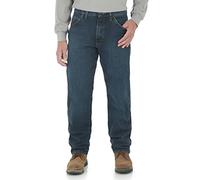 Wrangler Men's Riggs Workwear FR Relaxed Fit Jean, Midstone, 34x30