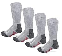 Wrangler Men's Riggs Workwear Over The Calf Work Boot Socks 4 Pair Pack Casual, Grey, Large