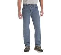Wrangler Men's Rugged Wear Classic Fit Jean, Rough Wash, 32W x 31L Indigo
