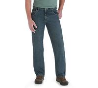 Wrangler Men's Rugged Wear Relaxed Straight-Fit Jean - Blue - 40W x 30L