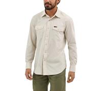 Wrangler Men's Short Sleeve ATG Drover Utility Shirt 112360557 (US, Alpha, Large, Regular, Regular, Pelican), Pelican, Large