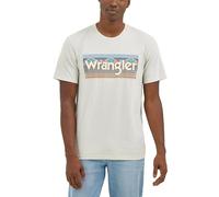 Wrangler Mens Short Sleeve Graphic T-Shirt, Blue Fox Heather, XXL
