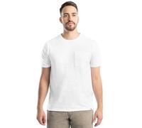 Wrangler Men's Short Sleeve Recycled Slub Pocket T-Shirt, White, Large